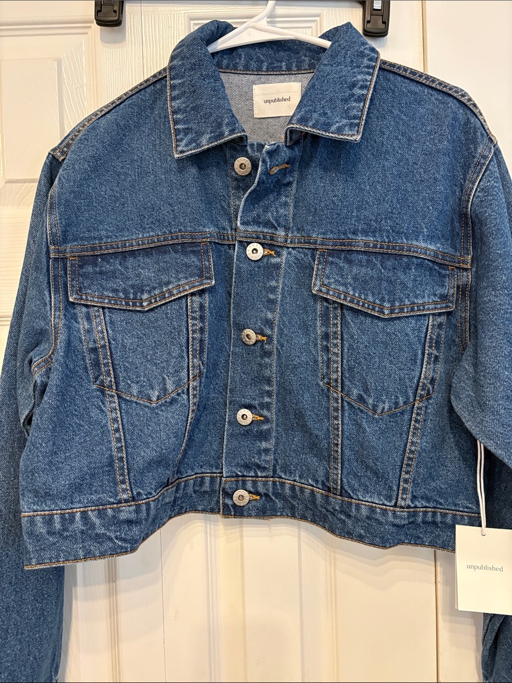 Publish Women’s Cropped Dark Blue Denim Jacket 712
